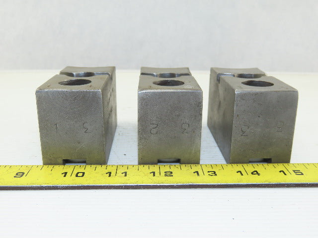 Vertech KT200P Serrated 1.5mm x 60° Soft Steel Lathe 8" Chuck Jaws Set of 3