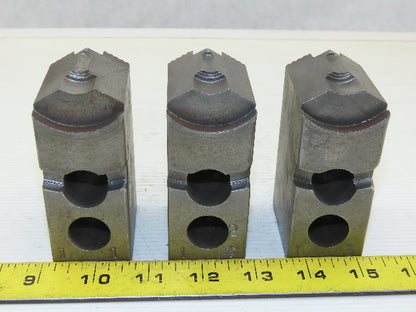 Vertech KT200P Serrated 1.5mm x 60° Soft Steel Lathe 8" Chuck Jaws Set of 3