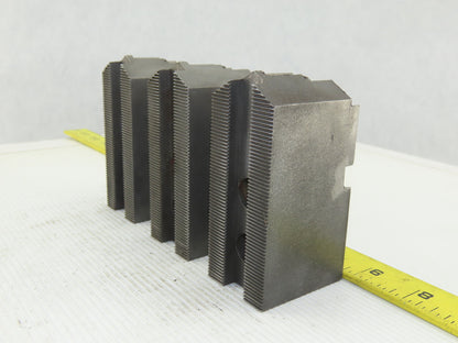Vertech KT200P Serrated 1.5mm x 60° Soft Steel Lathe 8" Chuck Jaws Set of 3