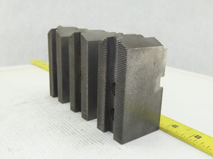 Vertech KT200P Serrated 1.5mm x 60° Soft Steel Lathe 8" Chuck Jaws Set of 3