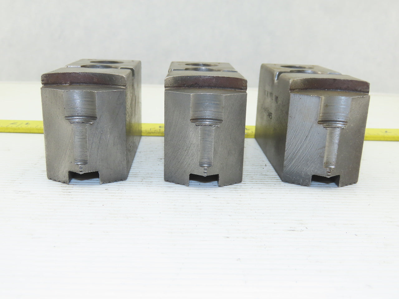 Vertech KT200P Serrated 1.5mm x 60° Soft Steel Lathe 8" Chuck Jaws Set of 3