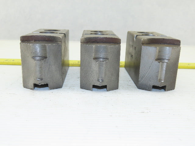 Vertech KT200P Serrated 1.5mm x 60° Soft Steel Lathe 8" Chuck Jaws Set of 3