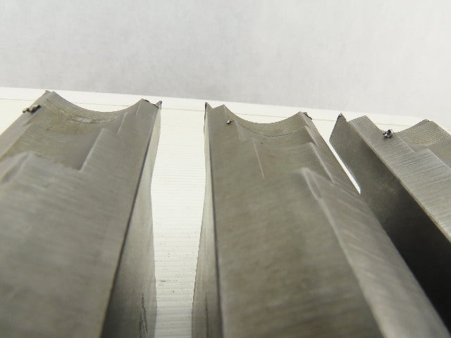 Dillon KW8HP ID Step Serrated 1.5mm x 60° Soft Steel Lathe 8" Chuck Jaw Set of 3