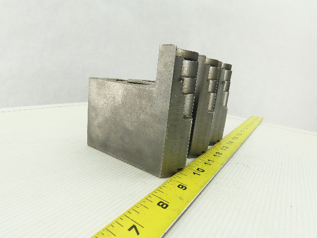 Dillon KW8HP ID Step Serrated 1.5mm x 60° Soft Steel Lathe 8" Chuck Jaw Set of 3