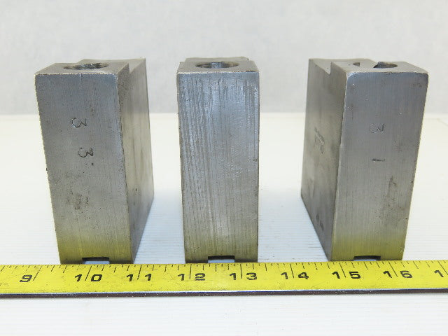Dillon KW8HP Serrated 1.5mm x 60° Soft Steel Lathe 8" Chuck Jaw Set of 3
