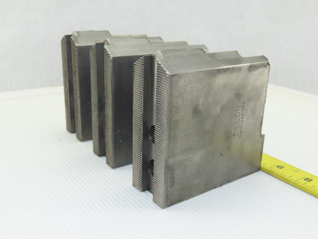 Dillon KW8HP Serrated 1.5mm x 60° Soft Steel Lathe 8" Chuck Jaw Set of 3