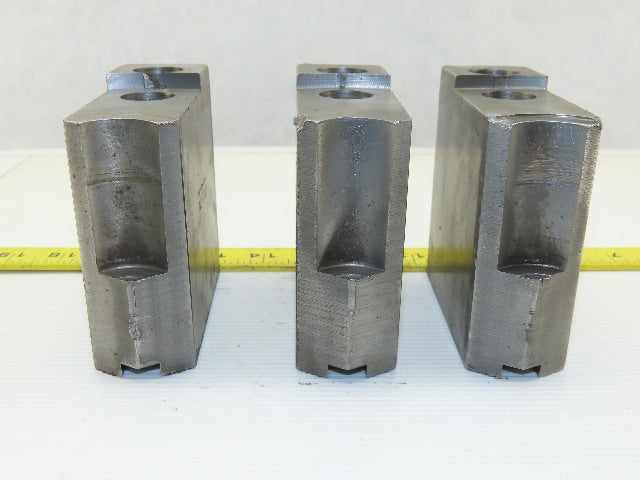 Dillon KW8HP Serrated 1.5mm x 60° Soft Steel Lathe 8" Chuck Jaw Set of 3