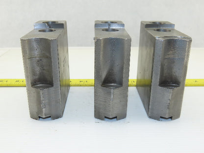 Dillon KW8HP Serrated 1.5mm x 60° Soft Steel Lathe 8" Chuck Jaw Set of 3