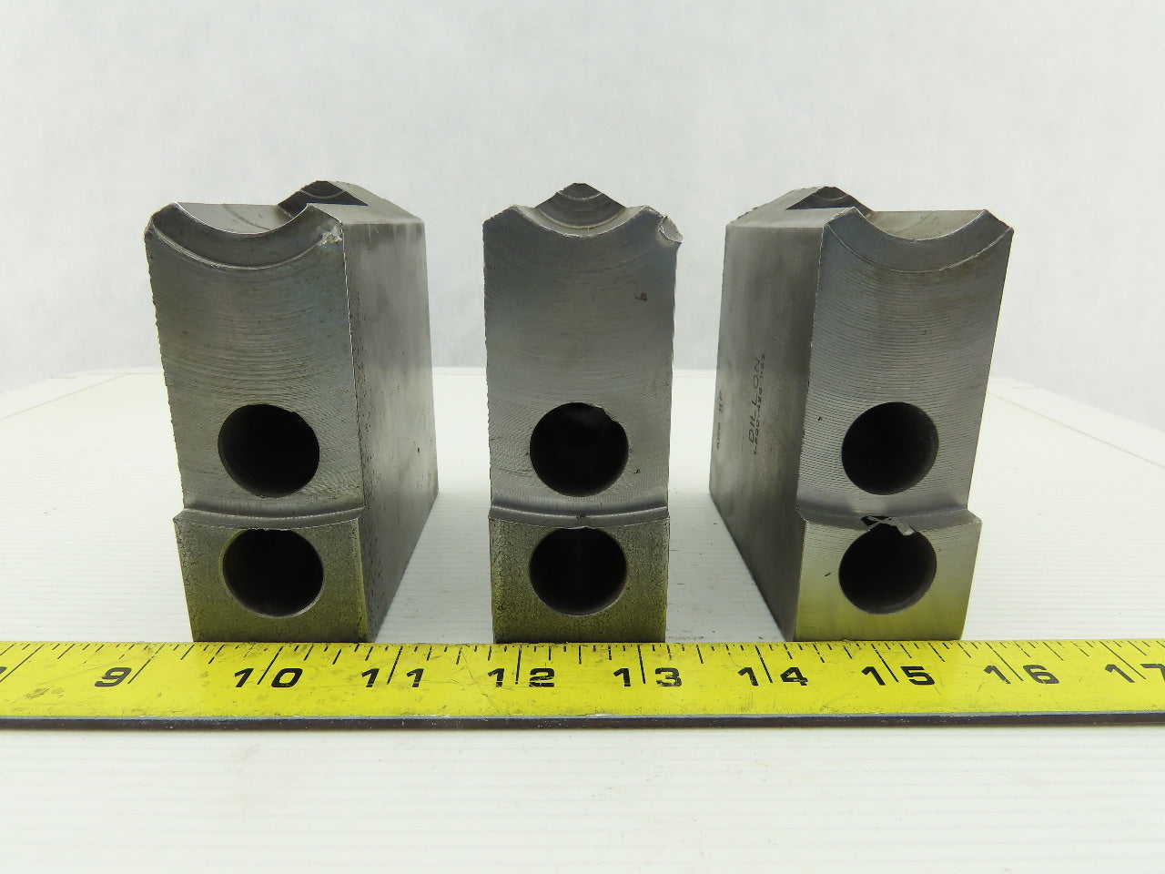 Dillon KW8HP Serrated 1.5mm x 60° Soft Steel Lathe 8" Chuck Jaw Set of 3