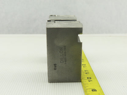 Dillon KW8 Serrated 1.5mm x 60° Soft Steel Lathe 8" Chuck Jaw Lot Of 2