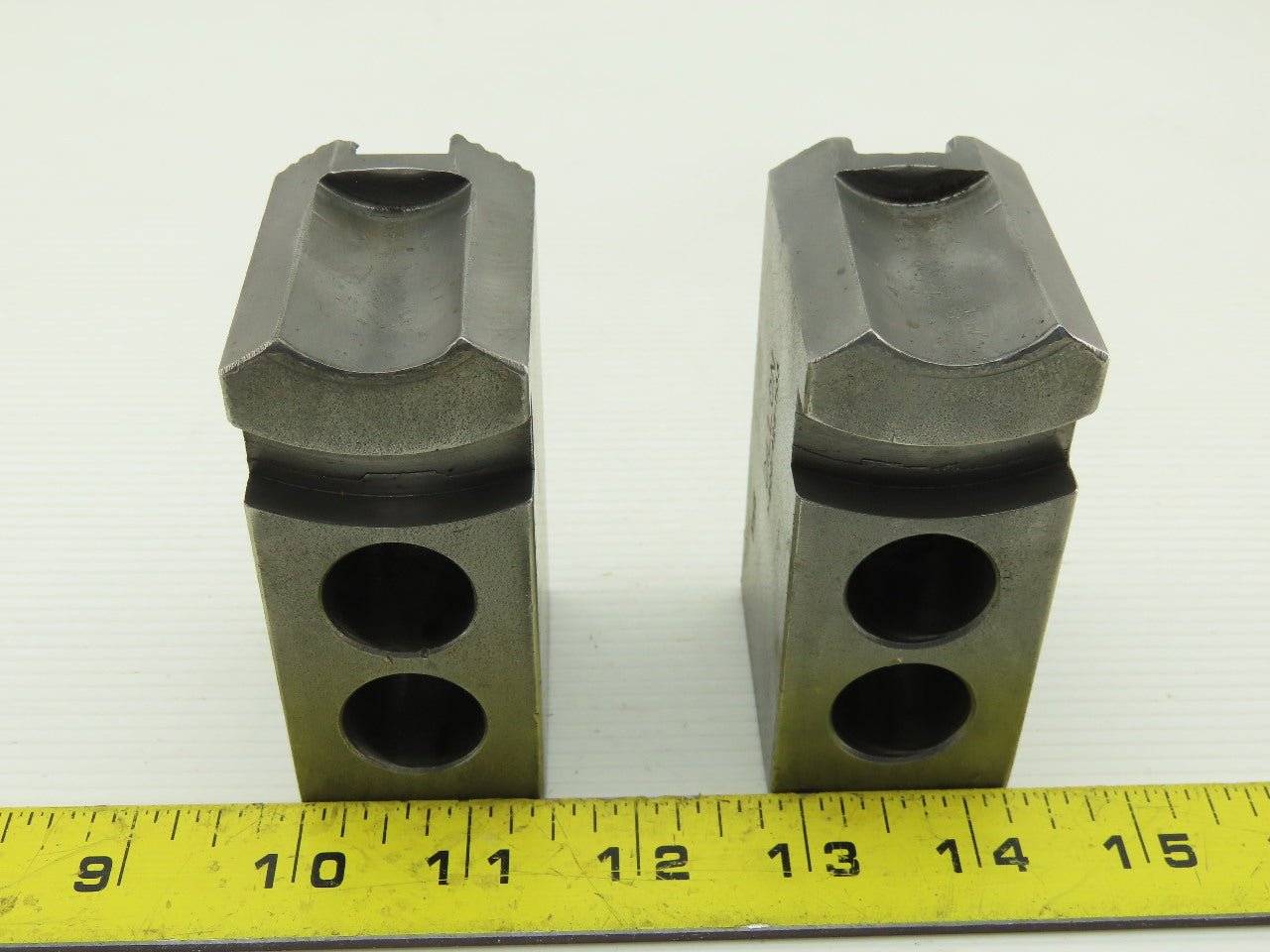 Dillon KW8 Serrated 1.5mm x 60° Soft Steel Lathe 8" Chuck Jaw Lot Of 2