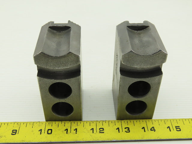 Dillon KW8 Serrated 1.5mm x 60° Soft Steel Lathe 8" Chuck Jaw Lot Of 2