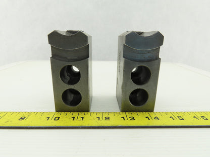 Dillon KW8 Serrated 1.5mm x 60° Soft Steel Lathe 8" Chuck Jaw Lot Of 2