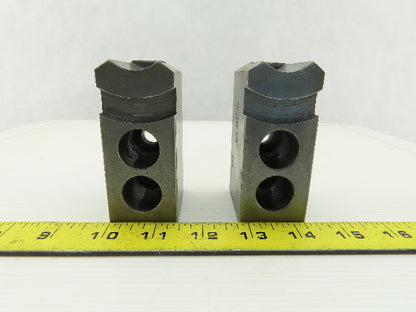 Dillon KW8 Serrated 1.5mm x 60° Soft Steel Lathe 8" Chuck Jaw Lot Of 2