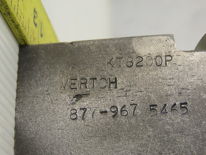Vertech KT8200P Serrated 1.5mm x 60° Soft Steel Lathe 8" Chuck Jaw Lot Of 2