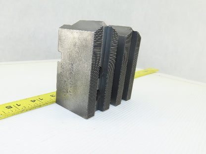 Vertech KT8200P Serrated 1.5mm x 60° Soft Steel Lathe 8" Chuck Jaw Lot Of 2