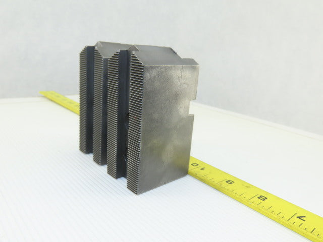 Vertech KT8200P Serrated 1.5mm x 60° Soft Steel Lathe 8" Chuck Jaw Lot Of 2