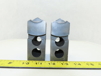 Vertech KT8200P Serrated 1.5mm x 60° Soft Steel Lathe 8" Chuck Jaw Lot Of 2