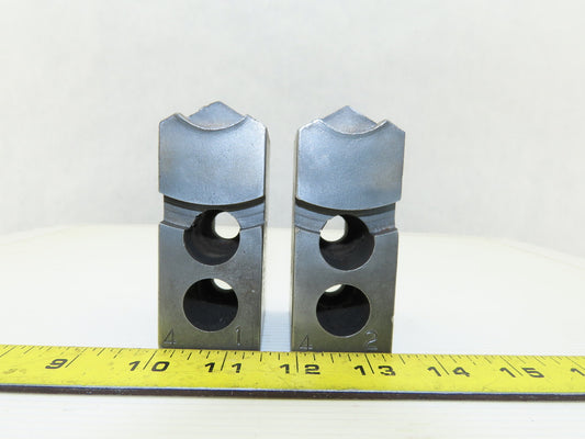 Vertech KT8200P Serrated 1.5mm x 60° Soft Steel Lathe 8" Chuck Jaw Lot Of 2