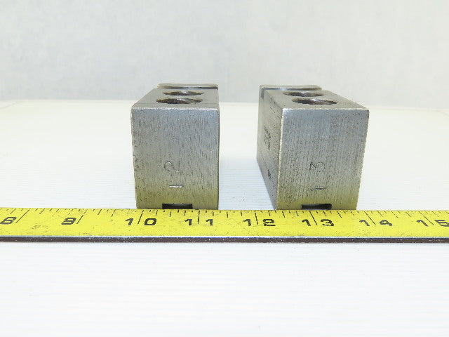 Dillon KW8 Serrated 1.5mm x 60° Soft Steel Lathe 8" Chuck Jaw Lot Of 2