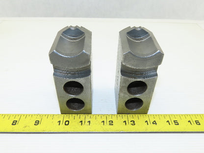 Dillon KW8 Serrated 1.5mm x 60° Soft Steel Lathe 8" Chuck Jaw Lot Of 2