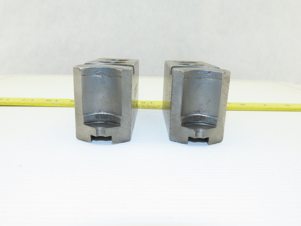 Dillon KW8 Serrated 1.5mm x 60° Soft Steel Lathe 8" Chuck Jaw Lot Of 2