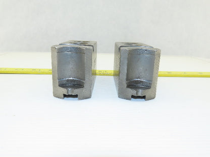Dillon KW8 Serrated 1.5mm x 60° Soft Steel Lathe 8" Chuck Jaw Lot Of 2
