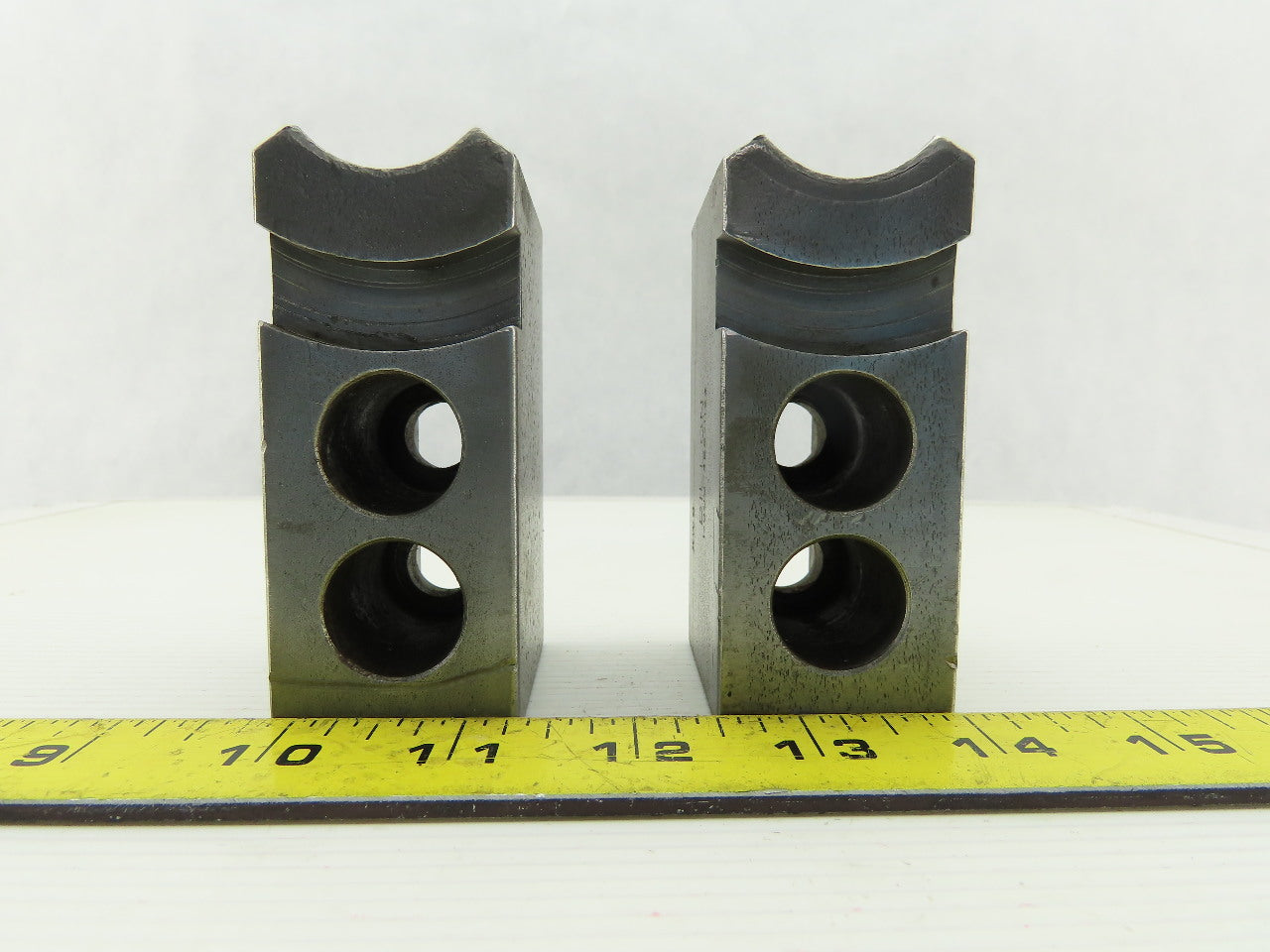 Dillon KW8 Serrated 1.5mm x 60° Soft Steel Lathe 8" Chuck Jaw Lot Of 2