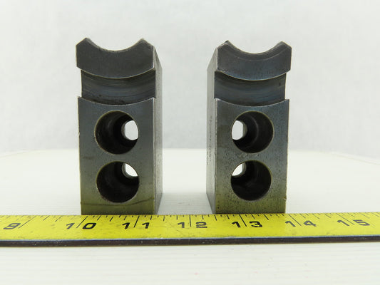 Dillon KW8 Serrated 1.5mm x 60° Soft Steel Lathe 8" Chuck Jaw Lot Of 2
