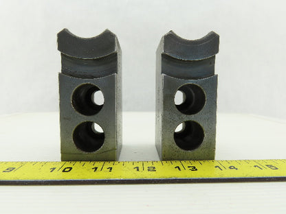 Dillon KW8 Serrated 1.5mm x 60° Soft Steel Lathe 8" Chuck Jaw Lot Of 2