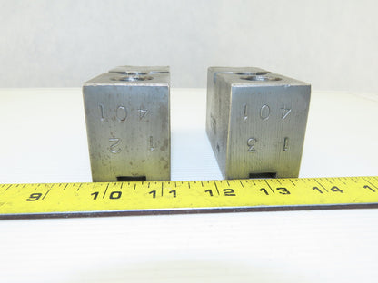 Dillon KW8 Serrated 1.5mm x 60° Soft Steel Lathe 8" Chuck Jaw Lot Of 2