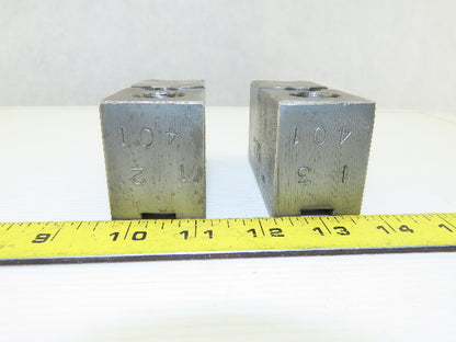 Dillon KW8 Serrated 1.5mm x 60° Soft Steel Lathe 8" Chuck Jaw Lot Of 2