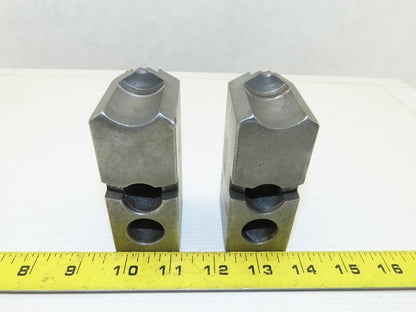Dillon KW8 Serrated 1.5mm x 60° Soft Steel Lathe 8" Chuck Jaw Lot Of 2