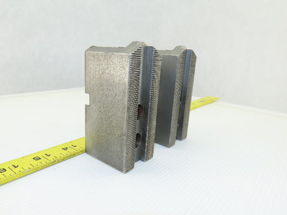 Dillon KW8 Serrated 1.5mm x 60° Soft Steel Lathe 8" Chuck Jaw Lot Of 2
