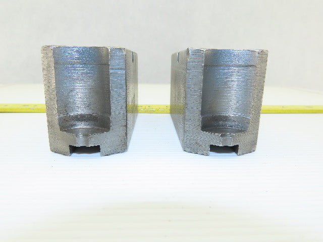 Dillon KW8 Serrated 1.5mm x 60° Soft Steel Lathe 8" Chuck Jaw Lot Of 2