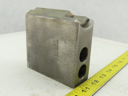 Dillon KW8HP Serrated 1.5mm x 60° Soft Steel Lathe 8" Chuck Jaw Lot Of 2