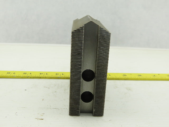 Dillon KW8HP Serrated 1.5mm x 60° Soft Steel Lathe 8" Chuck Jaw Lot Of 2