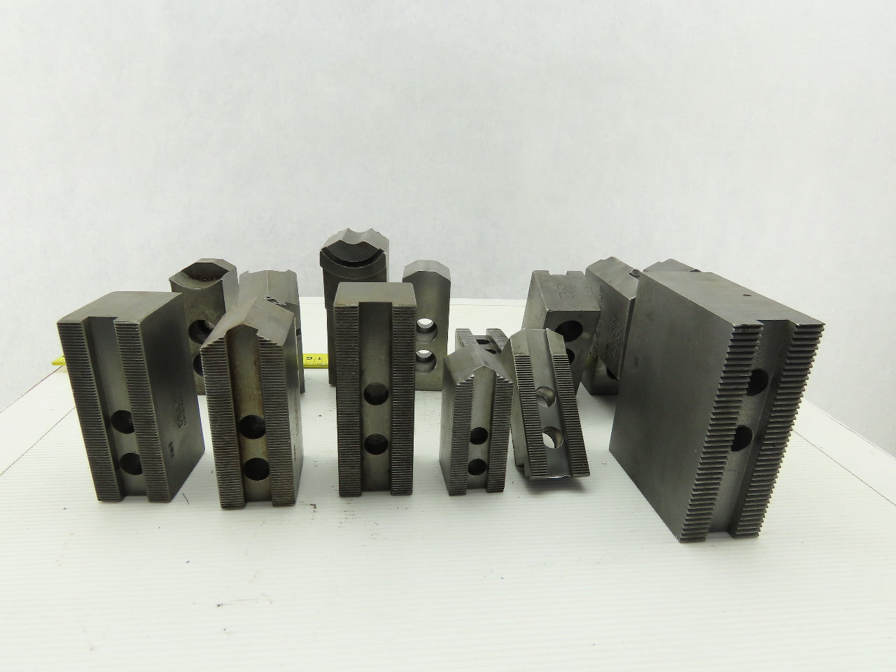 Dillon Ajax KW8 Serrated 1.5mm x 60° Soft Steel Lathe 8" Chuck Jaws Mixed Lot 13