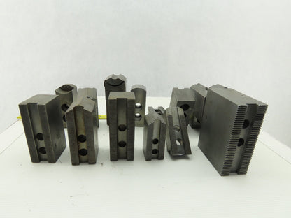Dillon Ajax KW8 Serrated 1.5mm x 60° Soft Steel Lathe 8" Chuck Jaws Mixed Lot 13