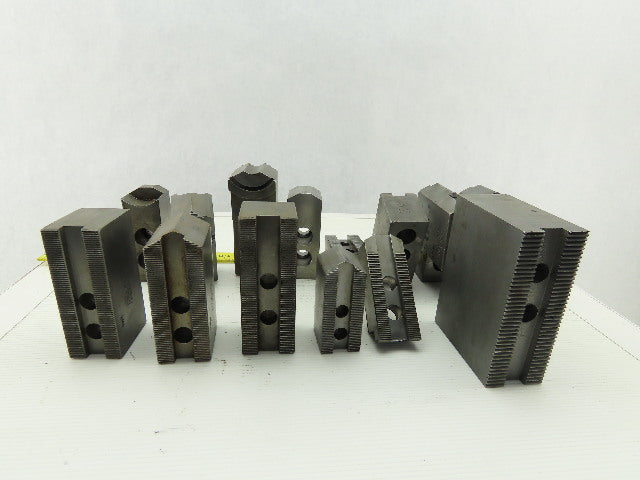 Dillon Ajax KW8 Serrated 1.5mm x 60° Soft Steel Lathe 8" Chuck Jaws Mixed Lot 13