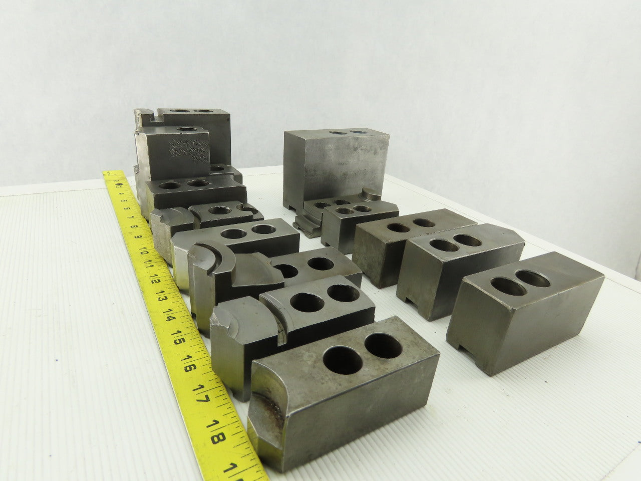 Dillon Ajax KW8 Serrated 1.5mm x 60° Soft Steel Lathe 8" Chuck Jaws Mixed Lot 13