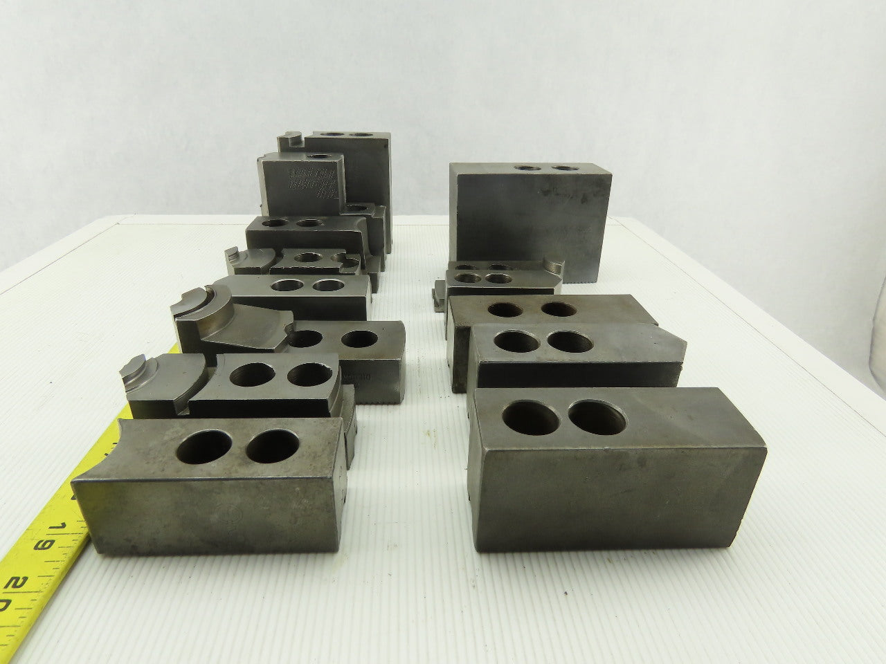 Dillon Ajax KW8 Serrated 1.5mm x 60° Soft Steel Lathe 8" Chuck Jaws Mixed Lot 13