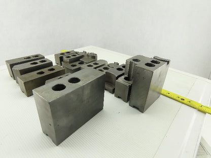 Dillon Ajax KW8 Serrated 1.5mm x 60° Soft Steel Lathe 8" Chuck Jaws Mixed Lot 13