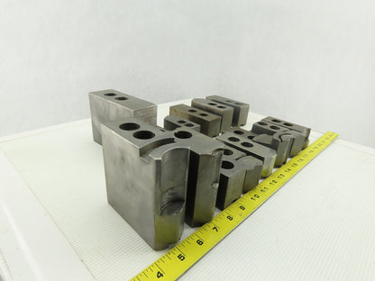 Dillon Ajax KW8 Serrated 1.5mm x 60° Soft Steel Lathe 8" Chuck Jaws Mixed Lot 13