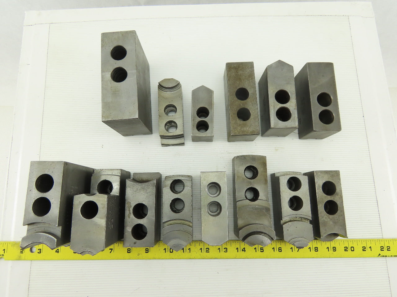 Dillon Ajax KW8 Serrated 1.5mm x 60° Soft Steel Lathe 8" Chuck Jaws Mixed Lot 13