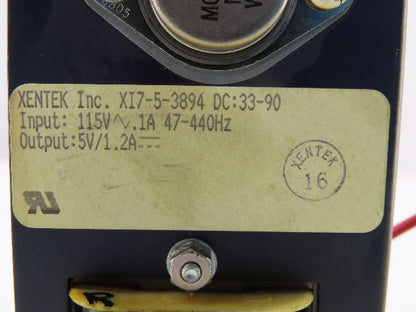 Xentek XI7-5-3894 115V .1A 47-440Hz Input 5V Output