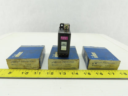 Idec NRC111 250V 7A And 5A Circuit Breaker Lot Of 3