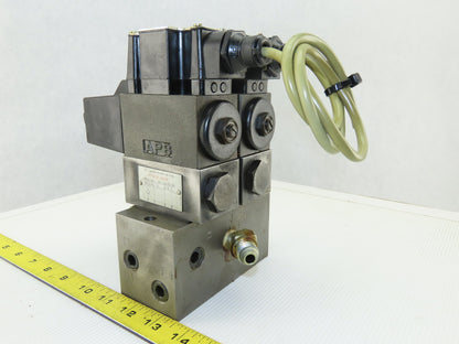 Daikin JSO-G02-2BA-20-N 4/3 Way Solenoid Operated Valve Check Manifold Bank