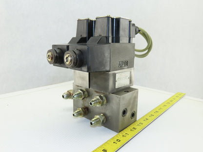 Daikin JSO-G02-2BA-20-N 4/3 Way Solenoid Operated Valve Check Manifold Bank