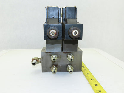 Daikin JSO-G02-2BA-20-N 4/3 Way Solenoid Operated Valve Check Manifold Bank